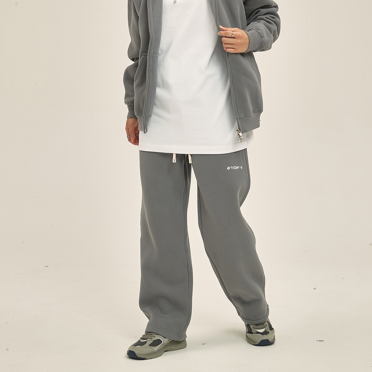 1OF1 CORE JOGGERS GREY / WHITE