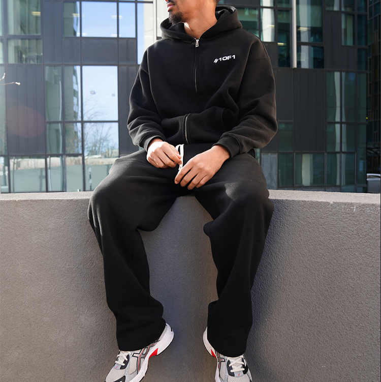 1OF1 CORE HOODIE BLACK / WHITE
