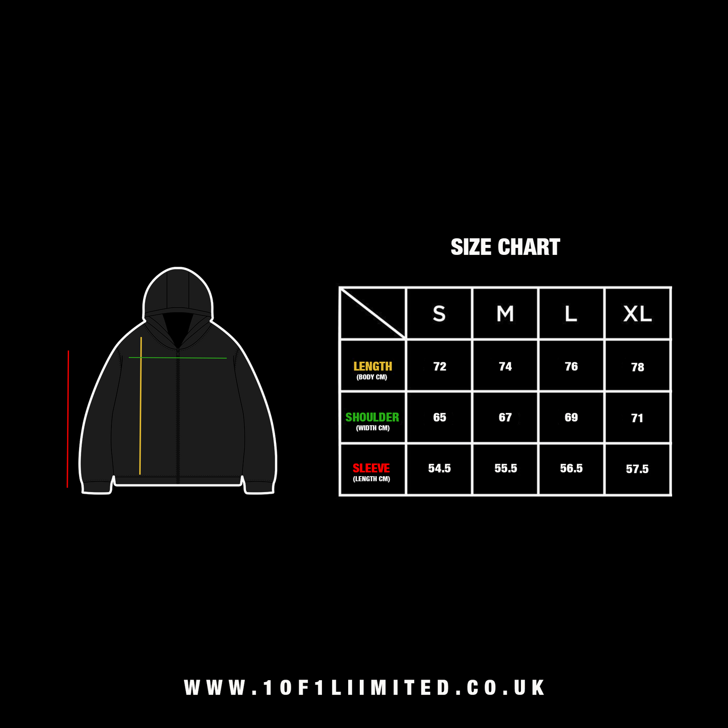 WORLD TOUR HOODIE BLACK / WHITE