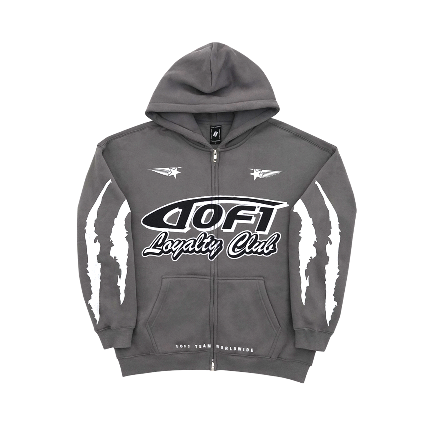 LOYALTY CLUB HOODIE GREY / WHITE *LIMITED*