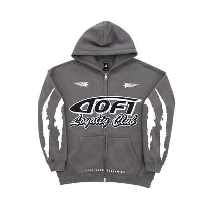 LOYALTY CLUB HOODIE GREY / WHITE *LIMITED*